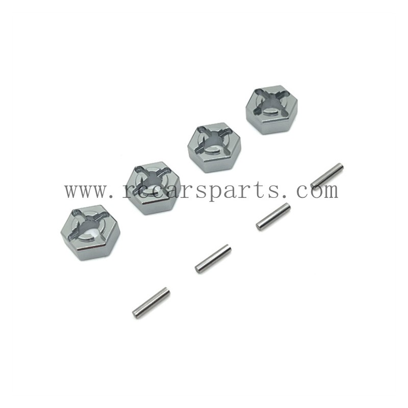 1/16 Parts RC Car SCY 16101 PRO Upgrade Metal Wheel Hex-Titanium