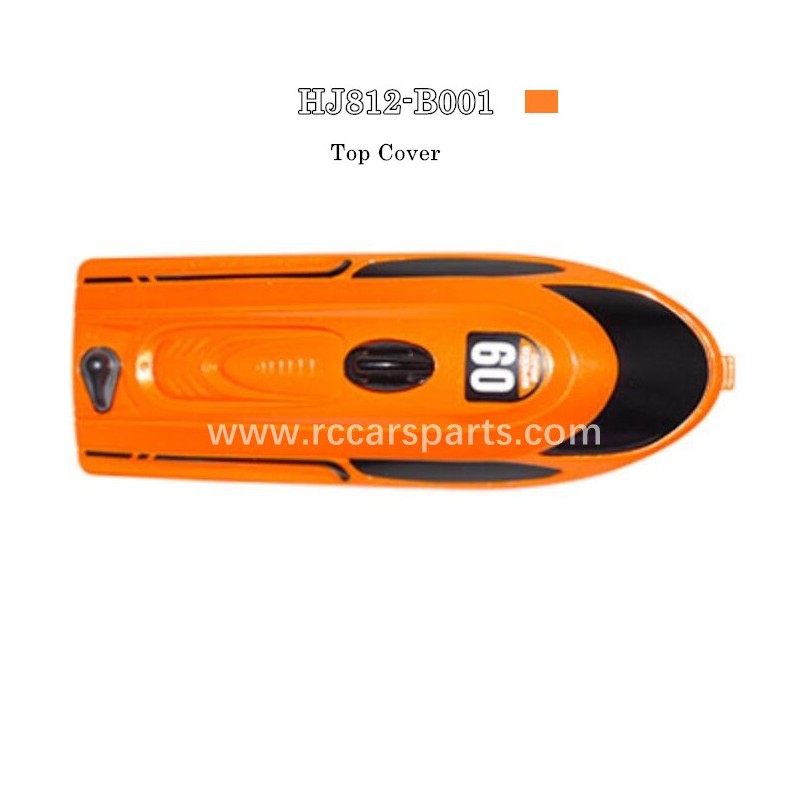 HXJ812 PRO RC Boat Parts Top Cover Orange HJ812-B001