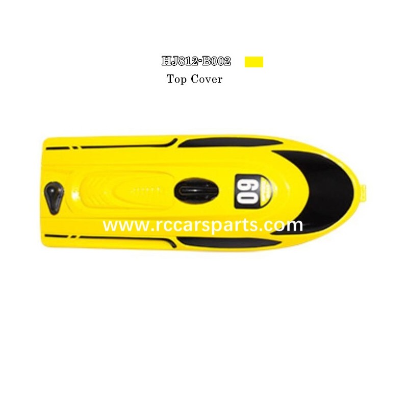 RC Boat Parts Top Cover yellow HJ812-B002 For HJ812