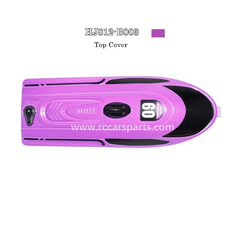 HJ812 RC Boat Spare Parts Top Cover Purple HJ812-B003