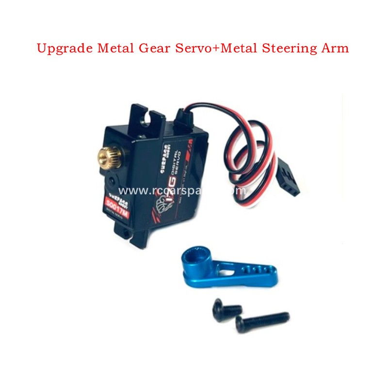 Hyper Go 16207 Parts Upgrade Metal Gear Servo+Metal Steering Arm Blue