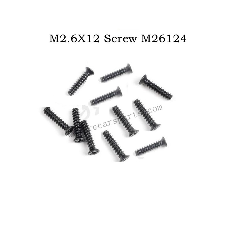 RC Car Screw M2.6X12 M26124 For MJX 16207 16208 16209 16210 H16E RC Car Parts