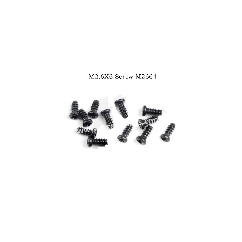 RC Car Screw M2.6X6 M2664 For MJX 16207 16208 16209 16210 H16E RC Car