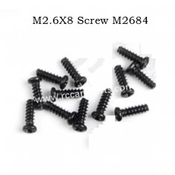 RC Car Screw M2.6X8 M2684 For MJX 16207 16208 16209 16210 H16E RC Car