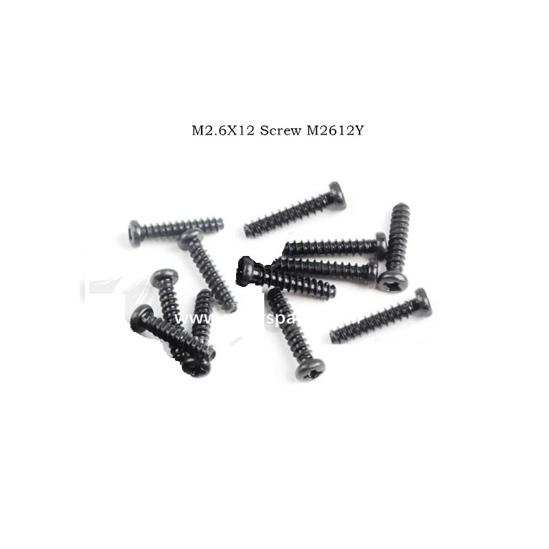 RC Car Screw M2.6X12 M2612Y For MJX 16207 16208 16209 16210 H16E RC Car