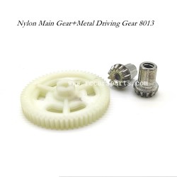 SCY 18101 Spare Parts Nylon Main Gear+Metal Driving Gear 8013