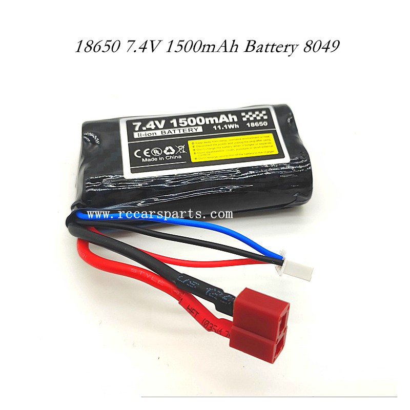 RC Car Parts 18650 7.4V 1500mAh Battery 8049 For SCY 18101PRO Parts