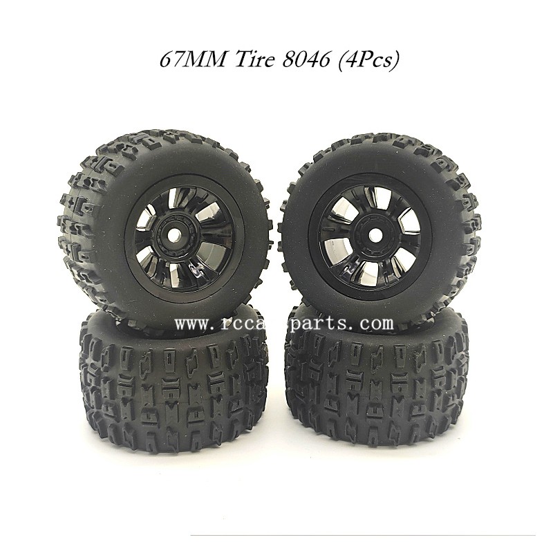 SCY 18101 Wheel Parts 67MM Tire 8046