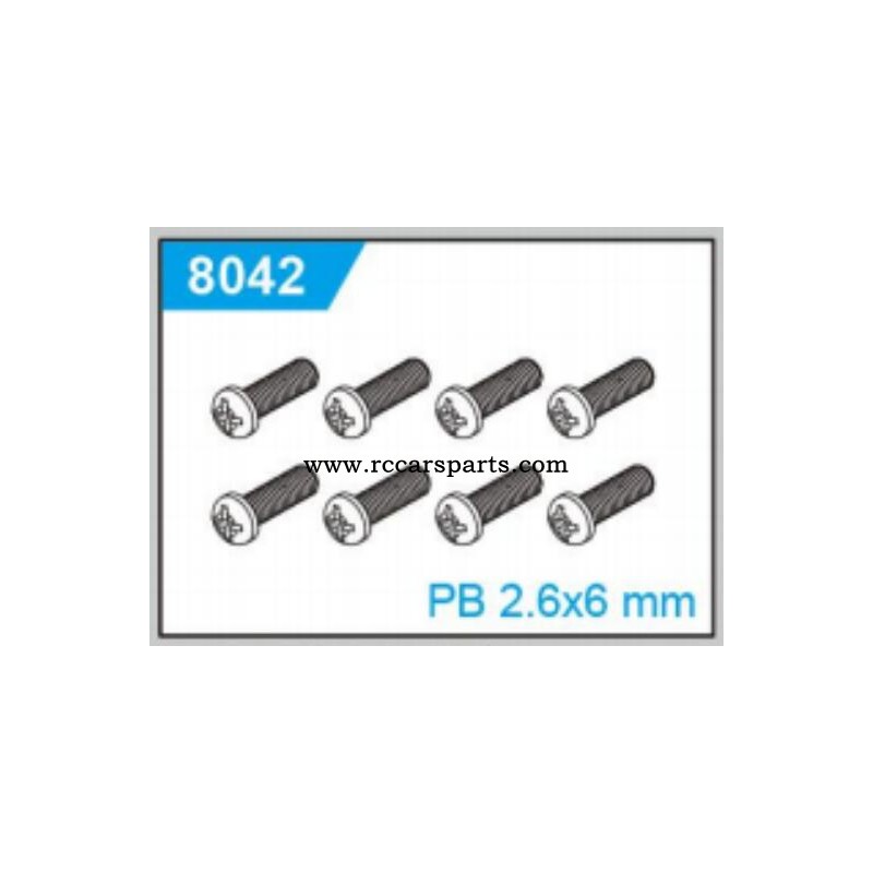 SCY 18101/18102/18108 Screw Parts 2.6X6mm Screw 8042