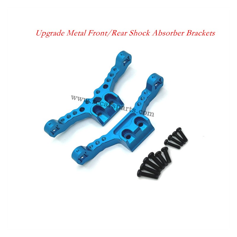 SCY 18101/18102/18108PRO Upgrade Metal Front/Rear Shock Absorber Brackets-Blue