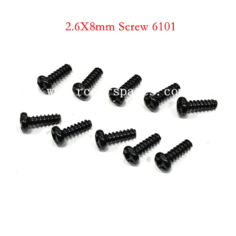 RC Car SCY 18101/18102/18108 Screw Parts 2.6X8mm Screw 6101