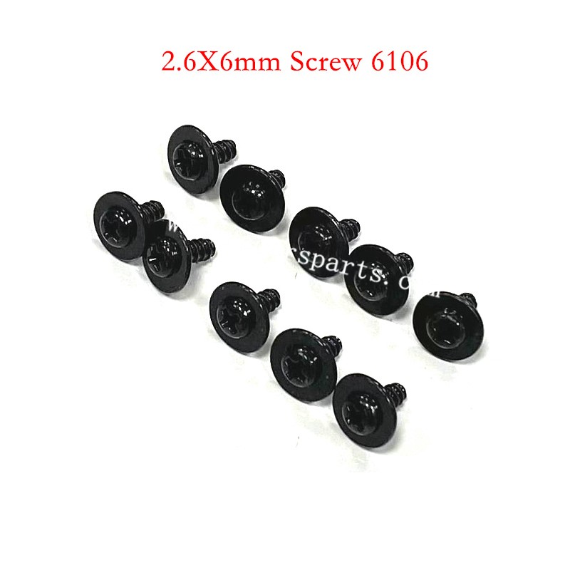 RC Car SCY 18101/18102/18108 Screw Parts 2.6X6mm Screw 6106