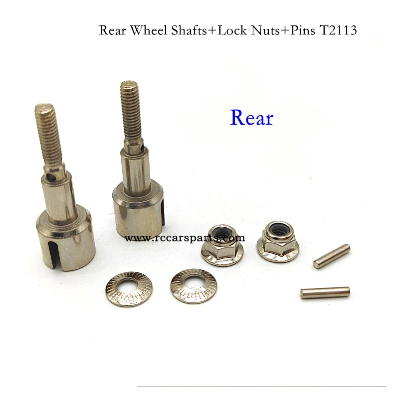 HBX 2996 Vehicles Models Accessories Rear Wheel Shafts+Lock Nuts+Pins T2113